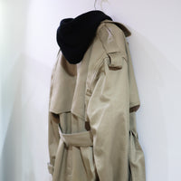 MERYLL ROGGE  TRENCH COAT WITH DETACHABLE HOOD