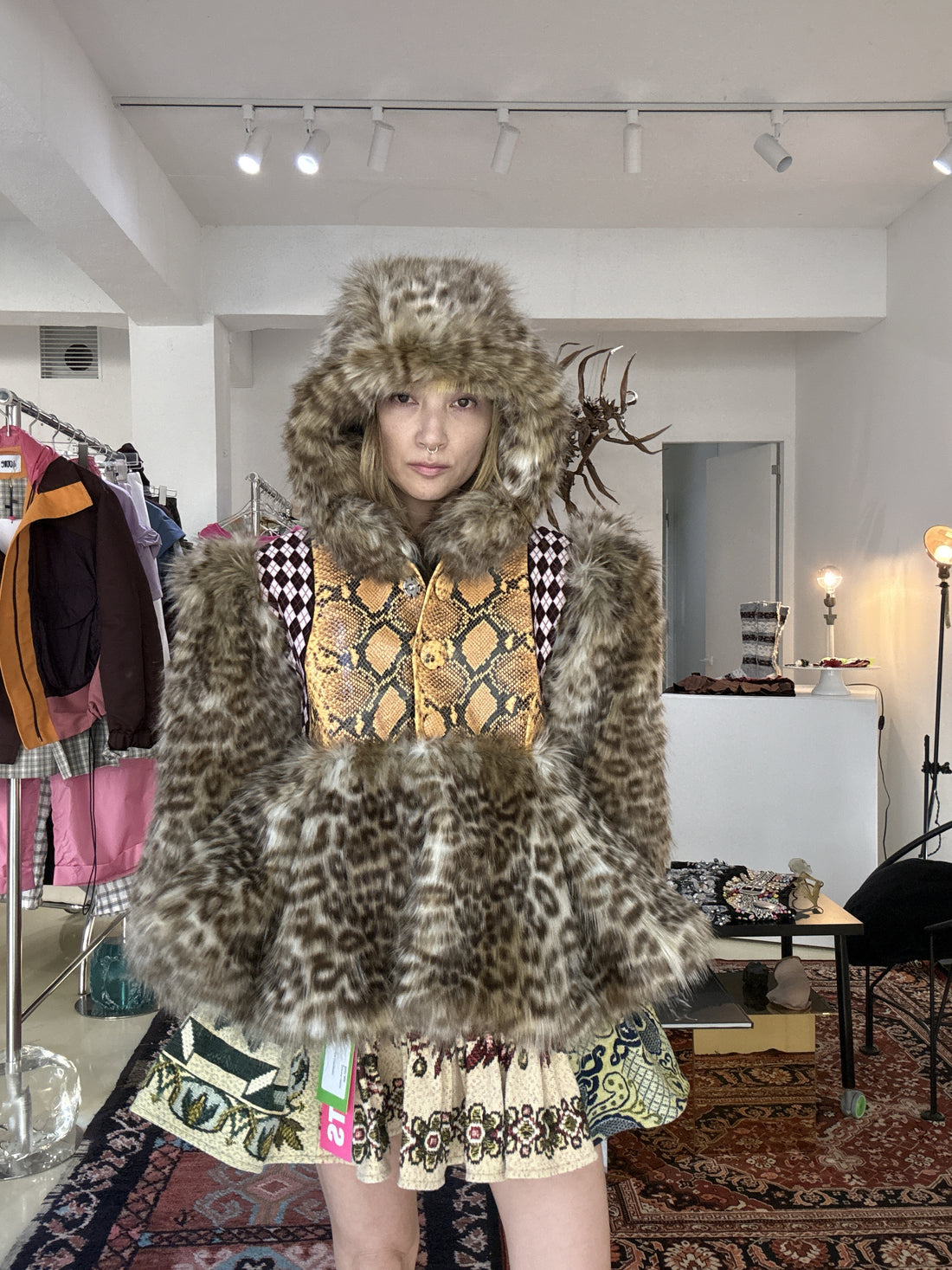 CHOPOVA LOWENA  TATJANA FUR JACKET