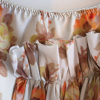 MERYLL ROGGE  LONG SLIPSKIRT W/RUFFLES