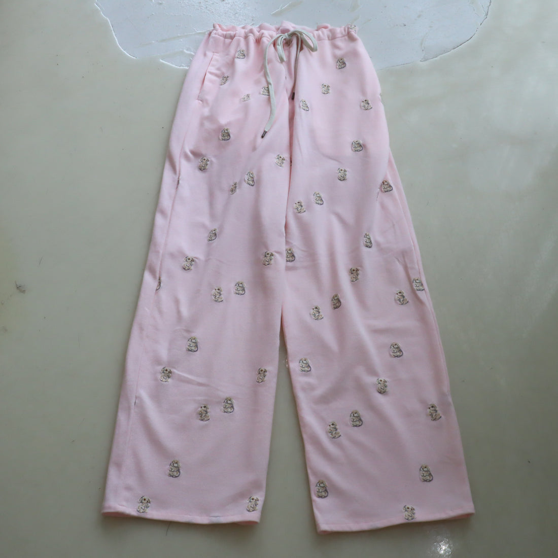 MIKIOSAKABE  EMBROIDE RY FLAT PANTS