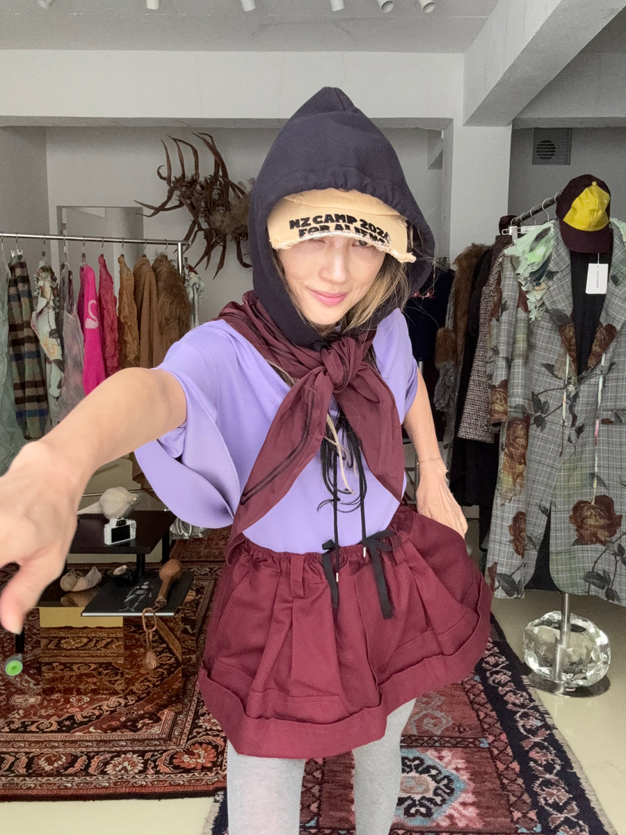 MERYLL ROGGEMINI WORKWEAR SKIRTBURGUNDY