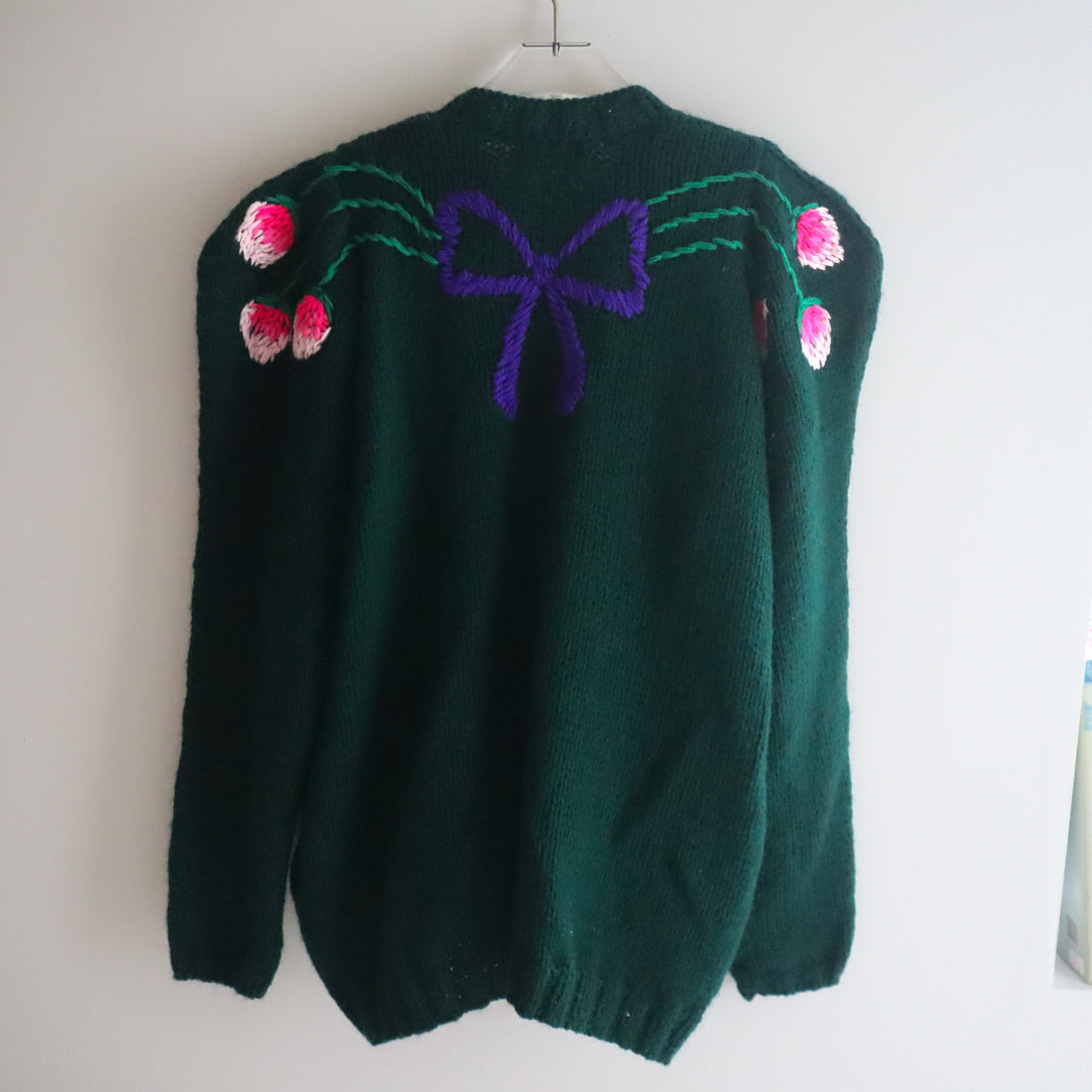SOFIO GONGLI  FLOWER KNIT CARDIGAN "F"