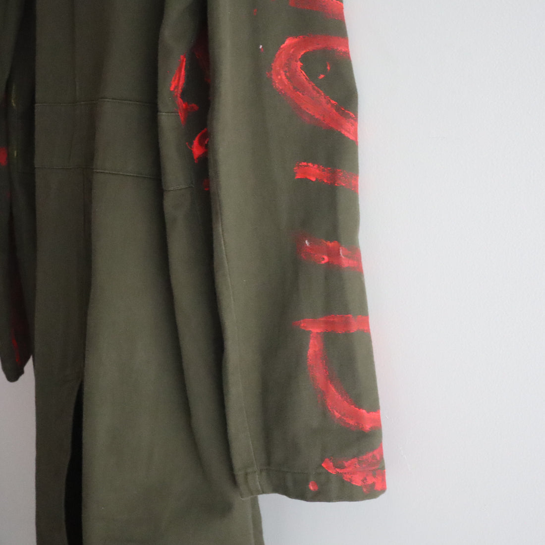VAVA DUDU  HAND-PAINTED DENIM PATCH COAT
