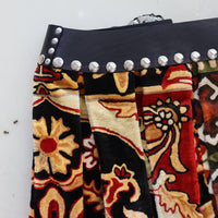 CHOPOVA LOWENA  VELVET CAT MIDI CARABINER SKIRT