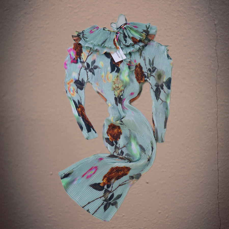 JULIA HEUERWINNE PLEATED COLLAR IN EDWARD