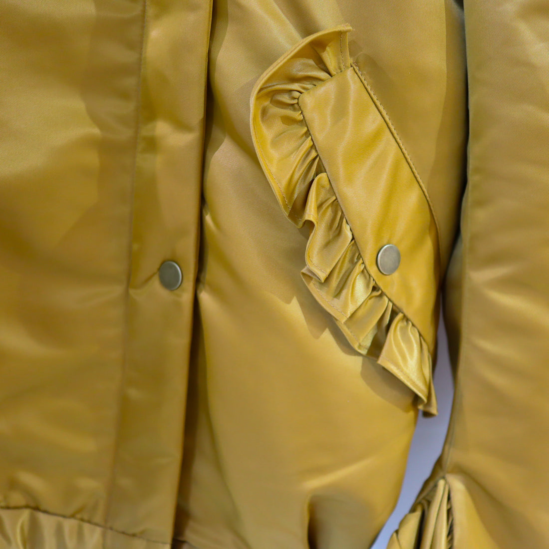 MIKIOSAKABE  FRILLED JACKET MUSTARD