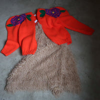 SOFIO GONGLI  FLOWER KNIT CARDIGAN "E"