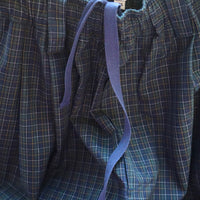 MERYLL ROGGE  WORKER DRAWSTRING CHINO  NAVY CHECK