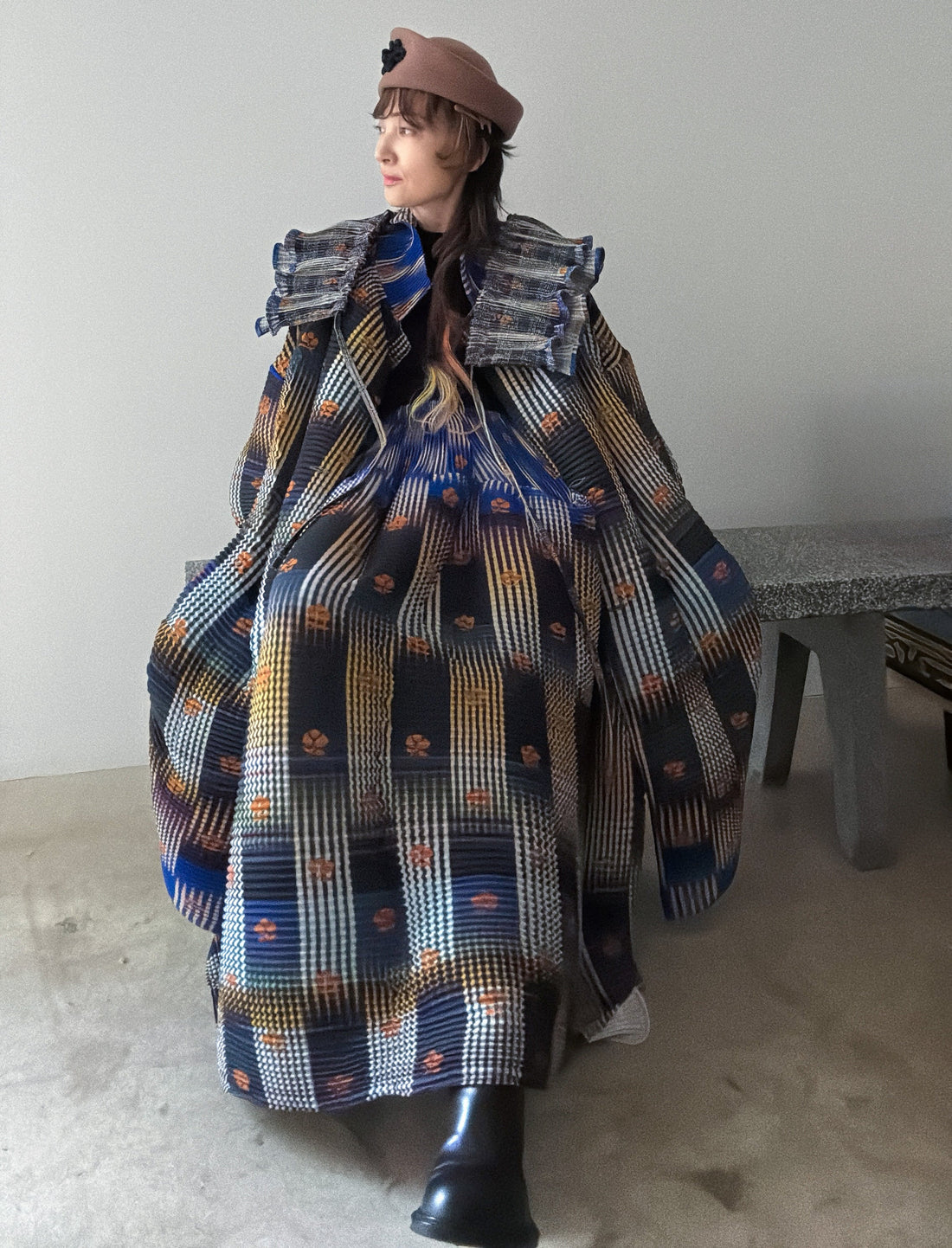 ＜EXCLUSIVE＞JULIA HEUER  JOHAN HANDPLEATED COAT IN HELGE