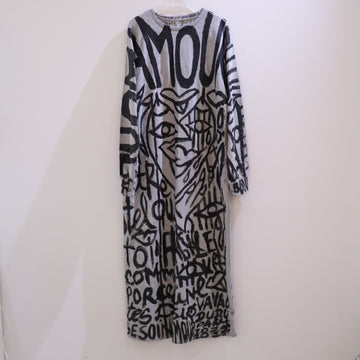 VAVA DUDU  LONG DRESS 75 GREY×BLACK