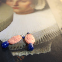 GERALDINE FENN  CAMEO EARRINGS