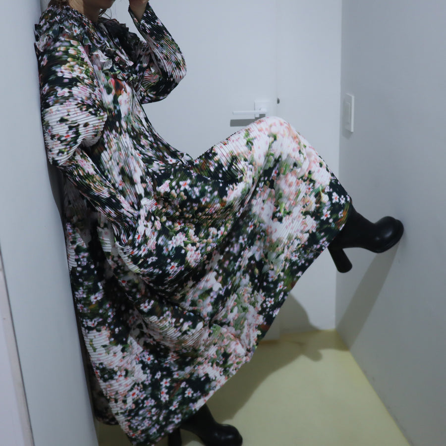 JULIA HEUERPHOEBE HANDPLEATED DRESS IN HOLLE