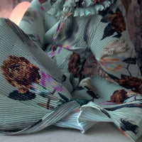 JULIA HEUER  KENZA HAND PLEATED SKIRT IN EDWARD GREEN