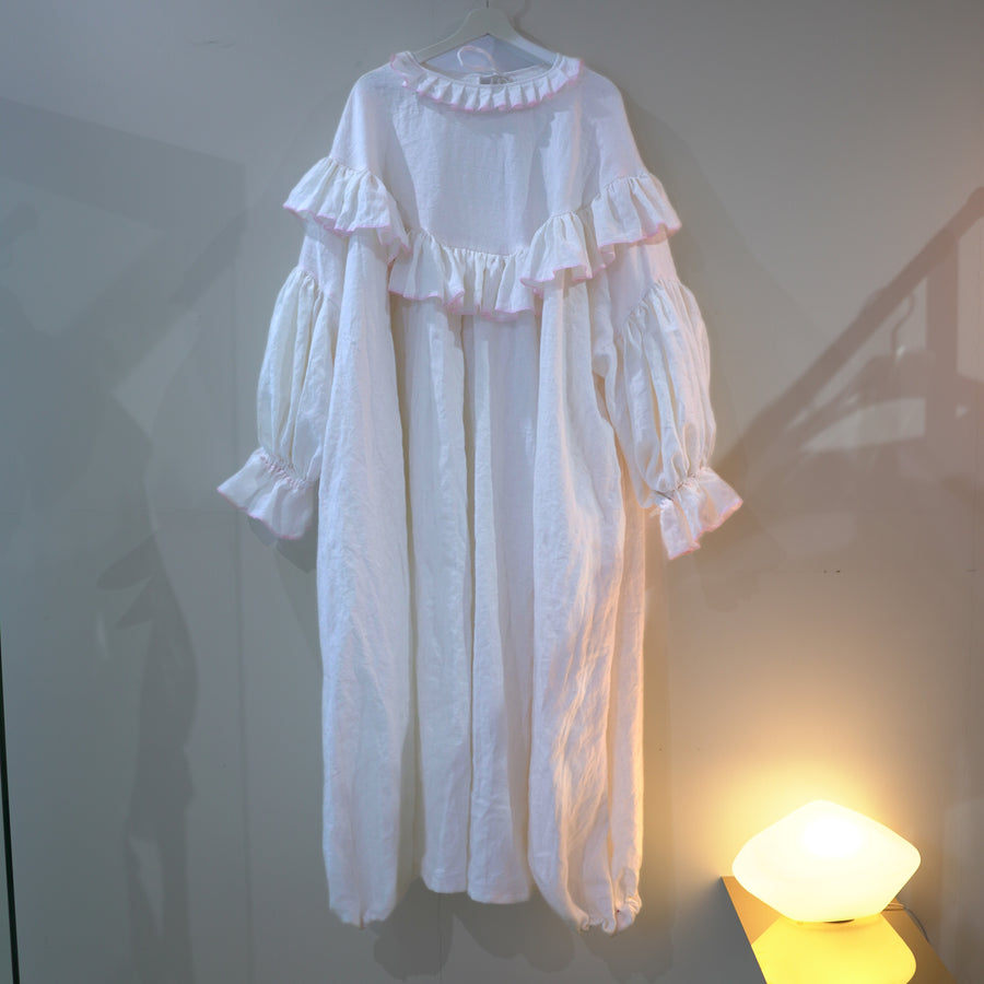 【受注生産】ANIGIGFLORIS DRESS WHITE