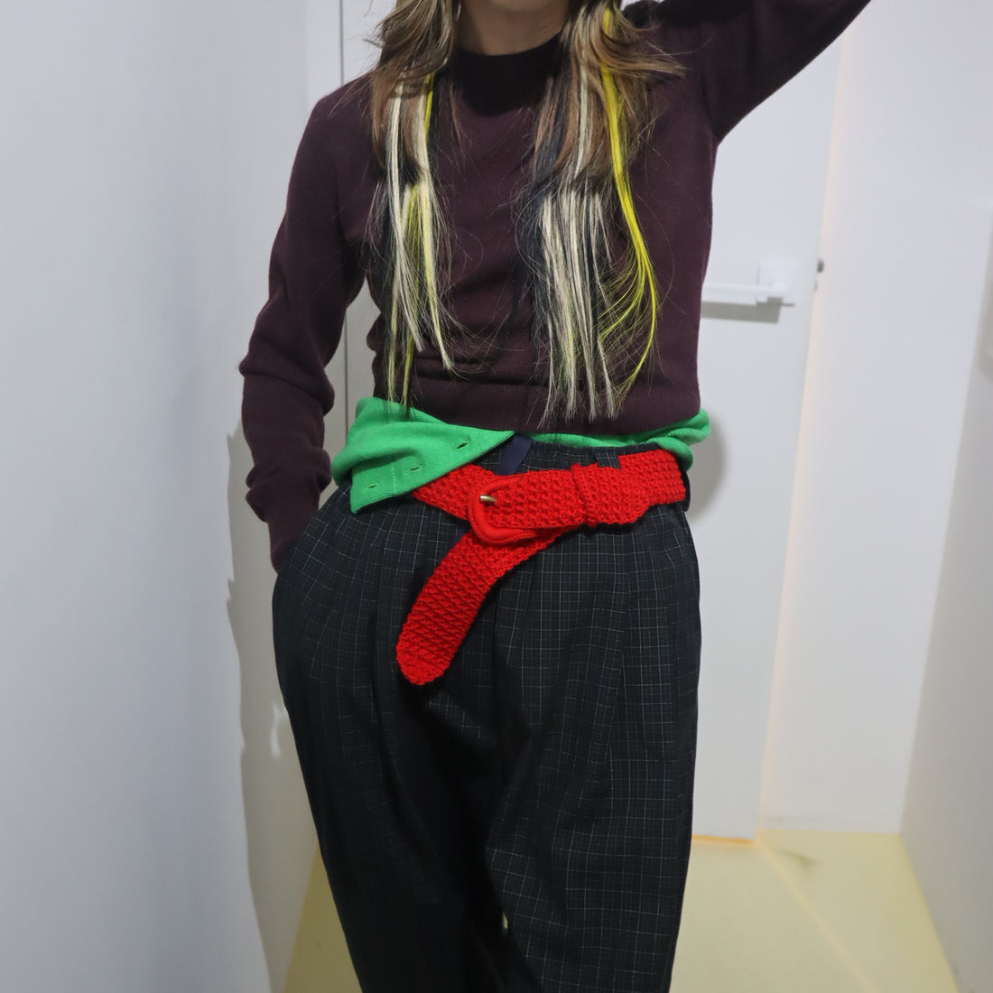 MERYLL ROGGE  CREWNECK DOUBLE SWEATER