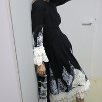 HANA YAGI  BLACK LACE  DRESS