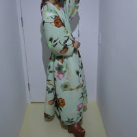 JULIA HEUER  KENZA HAND PLEATED SKIRT IN EDWARD GREEN