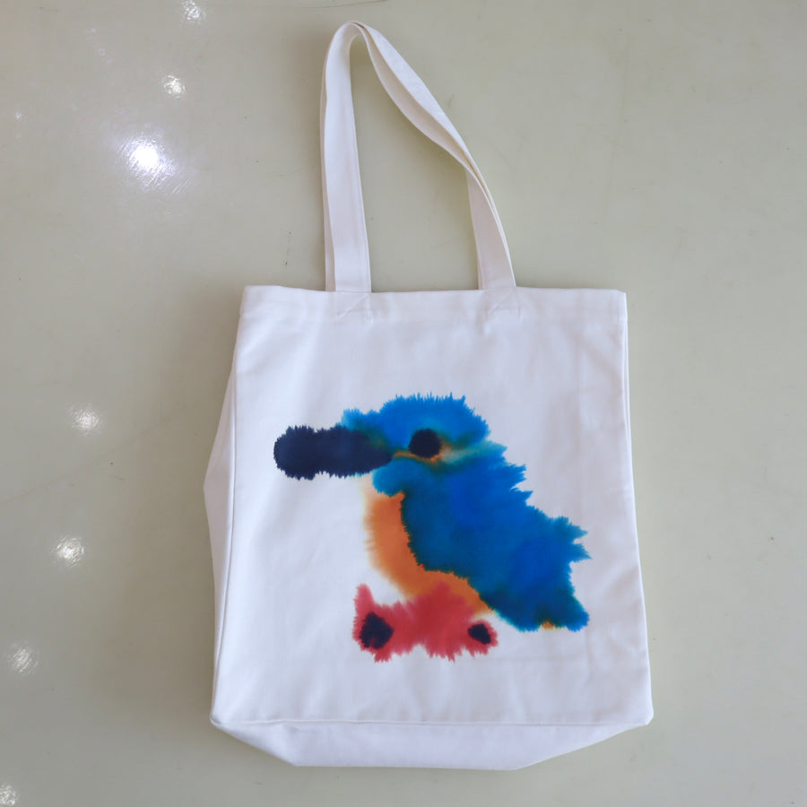 WILD ANIMALSMEMORY TOTEBAG KINGFISHER