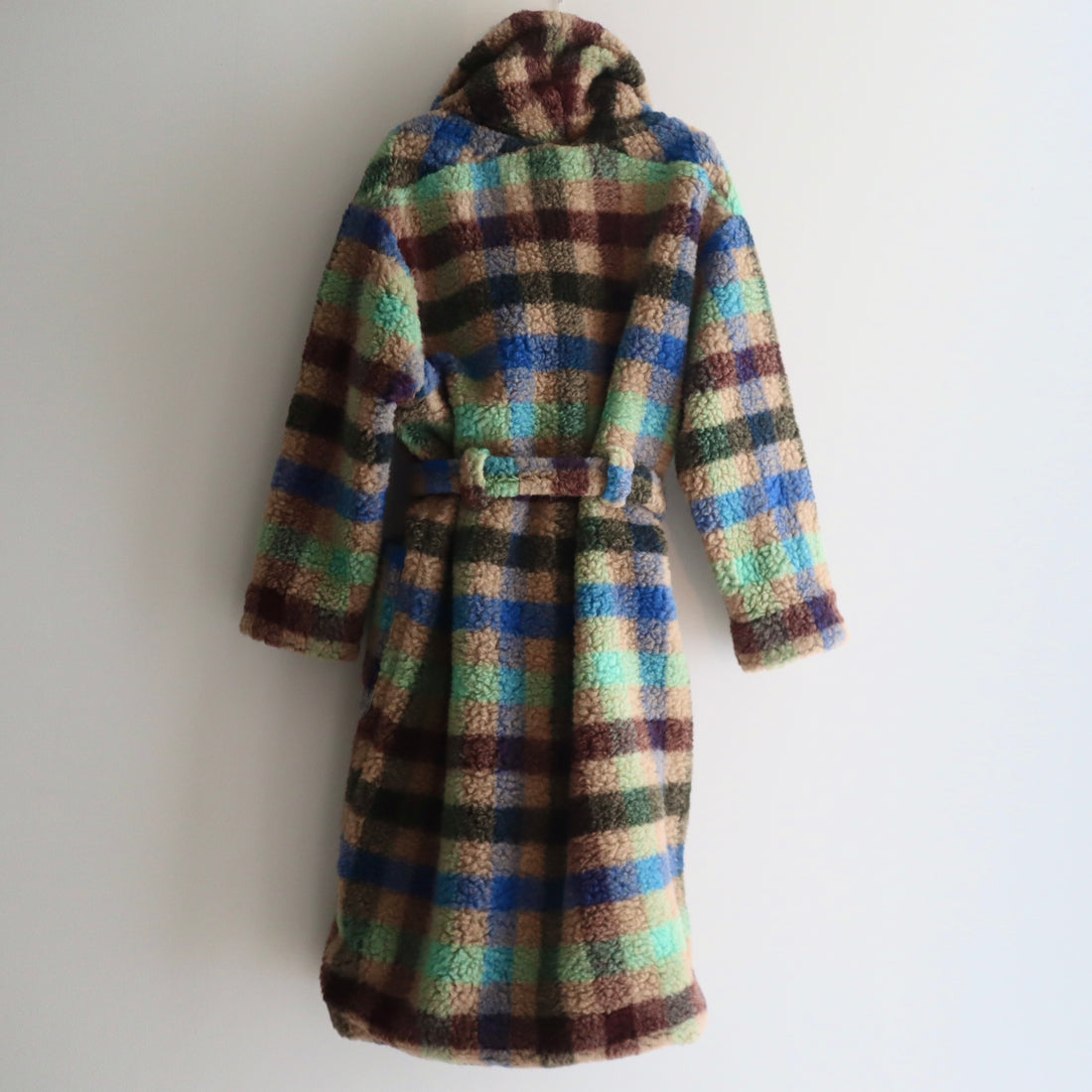 FRANZIUS  TOWEL COAT LIGTH  GREEN  CHECK