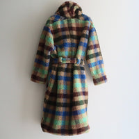 FRANZIUS  TOWEL COAT LIGTH  GREEN  CHECK