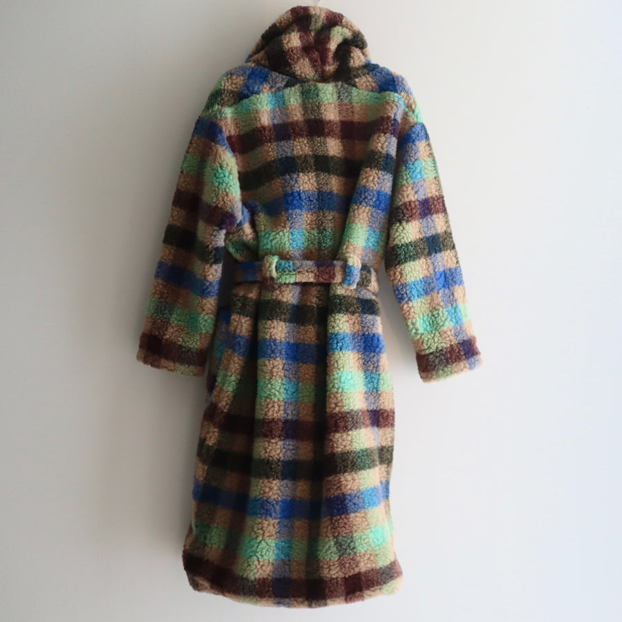 FRANZIUSTOWEL COAT LIGTHGREENCHECK