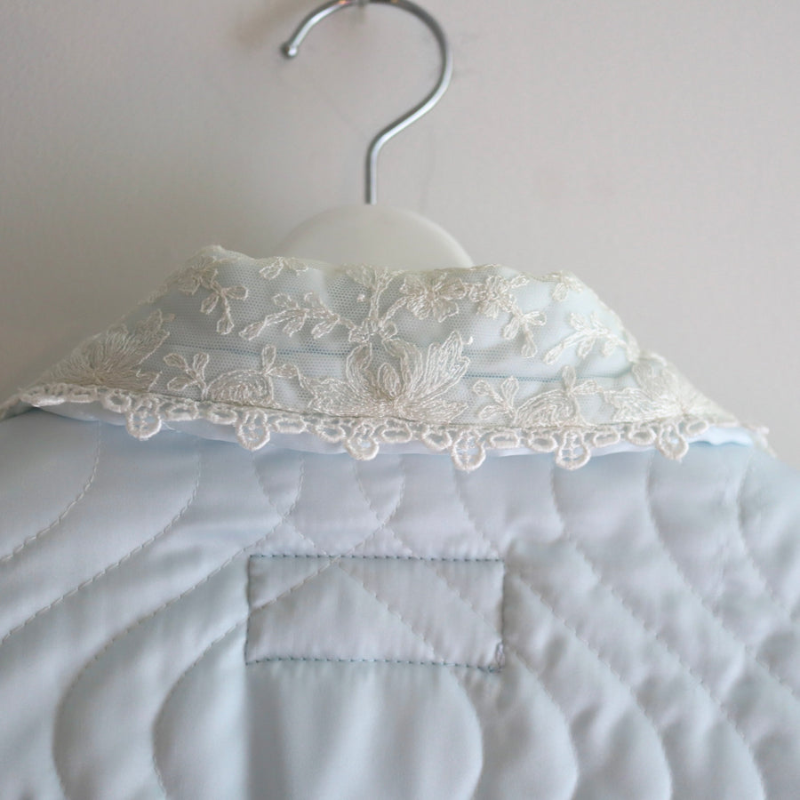 ANIGIGPUDDING COAT SHORT LACE×LIGTHBLUE