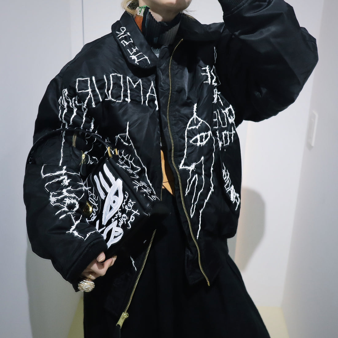 VAVA DUDU   BOMBER JACKET BLACK