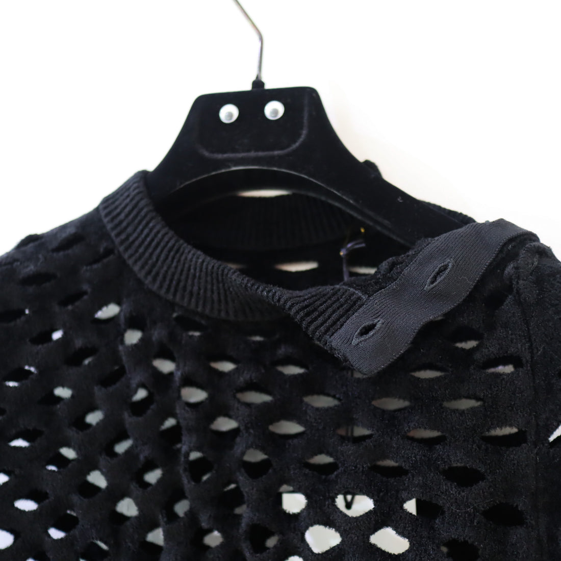 JUN MIKAMI  MESH LONG SLEEVE TOP