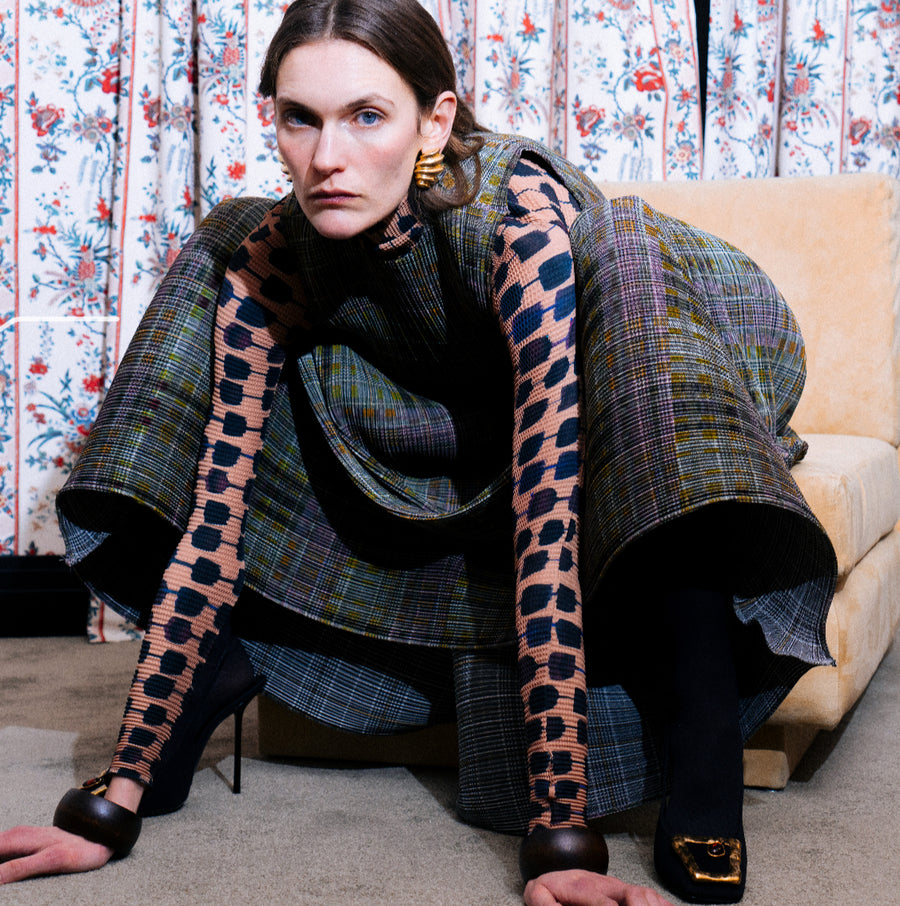 JULIA HEUERKENZA PLEATED SKIRT IN RADOMIR