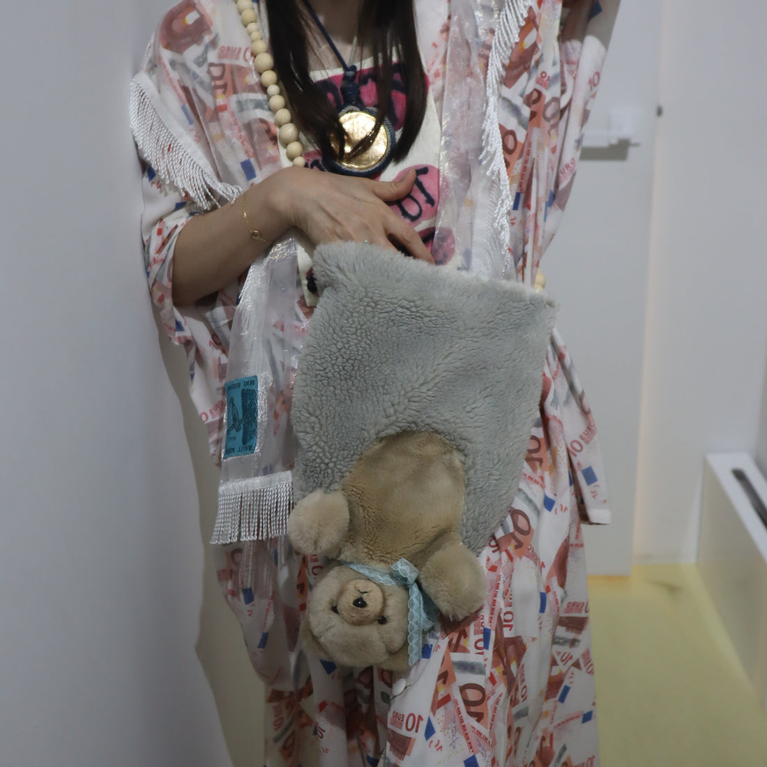 ANIGIG  ANIMAL FLUFFY SHOULDER BAG"BEAR"