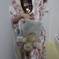 ANIGIG  ANIMAL FLUFFY SHOULDER BAG"BEAR"
