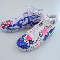 VAVA DUDU   PAINTED SNEAKERS NIKE HIGH