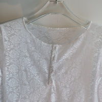 ANIGIG  BELL SLEEVE LACE HENLEY TOP