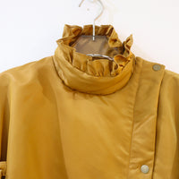 MIKIOSAKABE  FRILLED JACKET MUSTARD