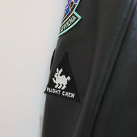 CHOPOVA LOWENA  PATCH BLACK LEATHER JACKET