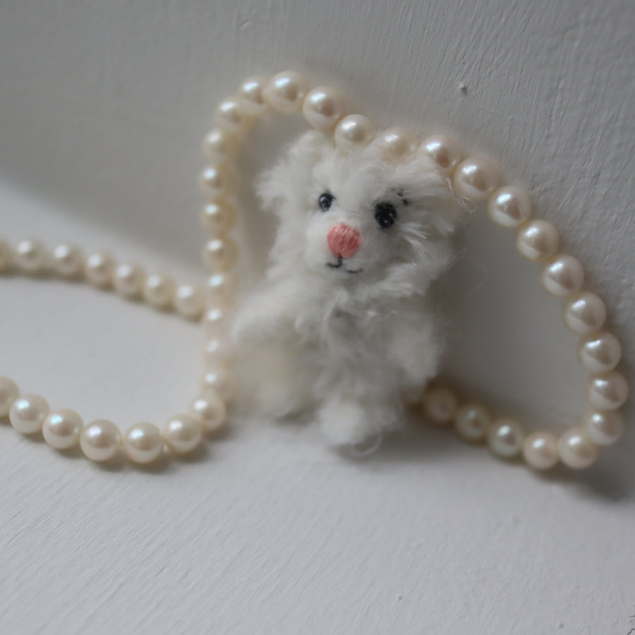 MINITURE FLUFFY BEAR ”WHITE” – GIGINA