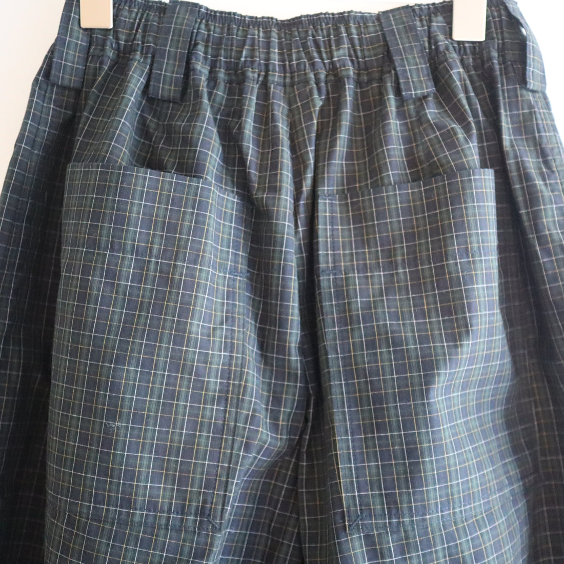 MERYLL ROGGE  WORKER DRAWSTRING CHINO  NAVY CHECK