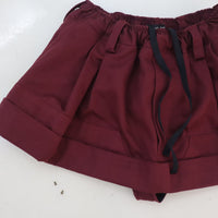 MERYLL ROGGE  MINI WORKWEAR SKIRT  BURGUNDY
