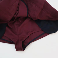 MERYLL ROGGE  MINI WORKWEAR SKIRT  BURGUNDY