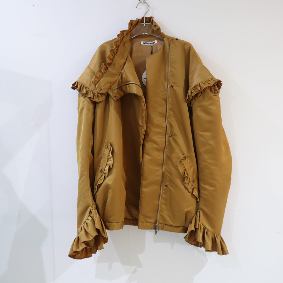 MIKIOSAKABEFRILLED JACKET MUSTARD