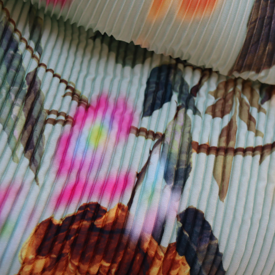 JULIA HEUERKENZA HAND PLEATED SKIRT IN EDWARD GREEN