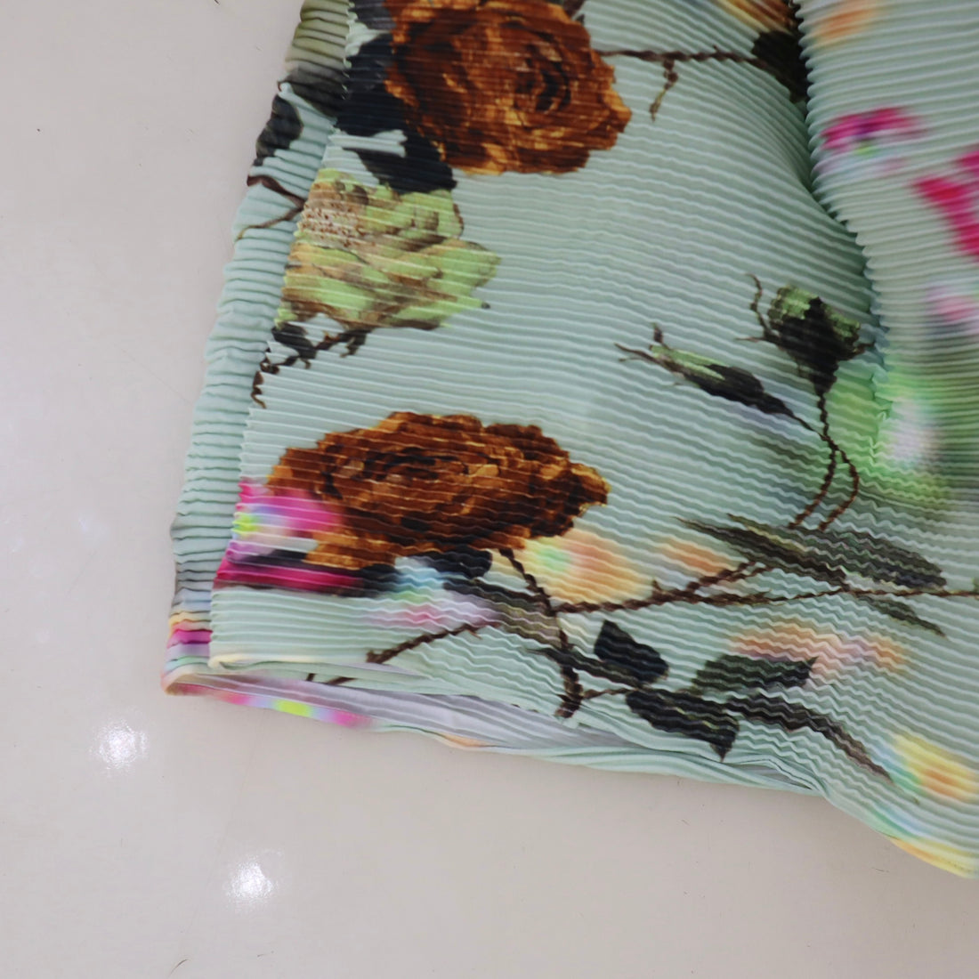 JULIA HEUER  KENZA HAND PLEATED SKIRT IN EDWARD GREEN