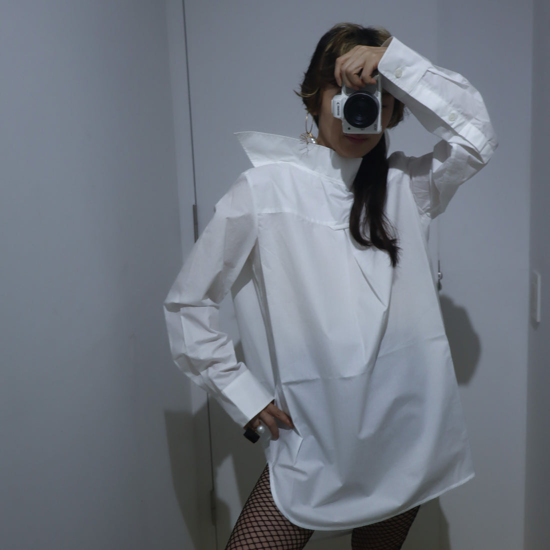 MELITTA BAUMEISTER  POINTY COLLAR SHIRT