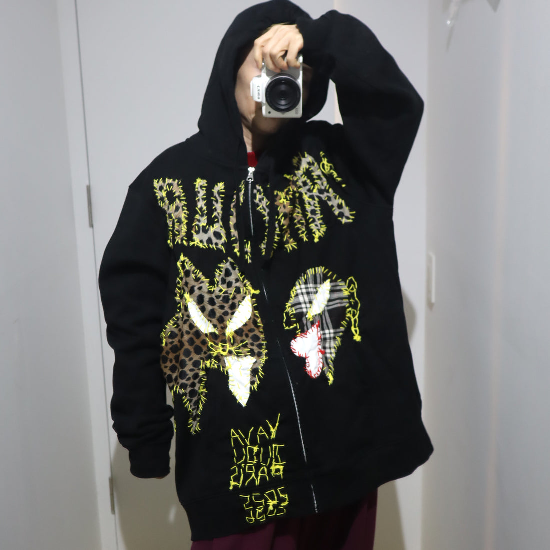 VAVA DUDU  EMBROIDERY HOODIE LEOPARD
