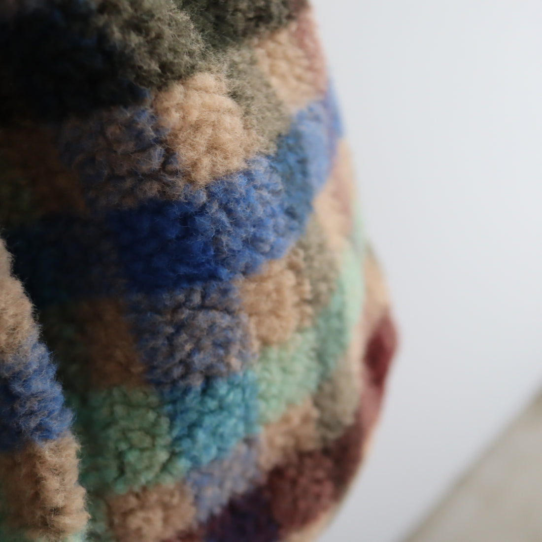 FRANZIUS  TOWEL COAT LIGTH  GREEN  CHECK