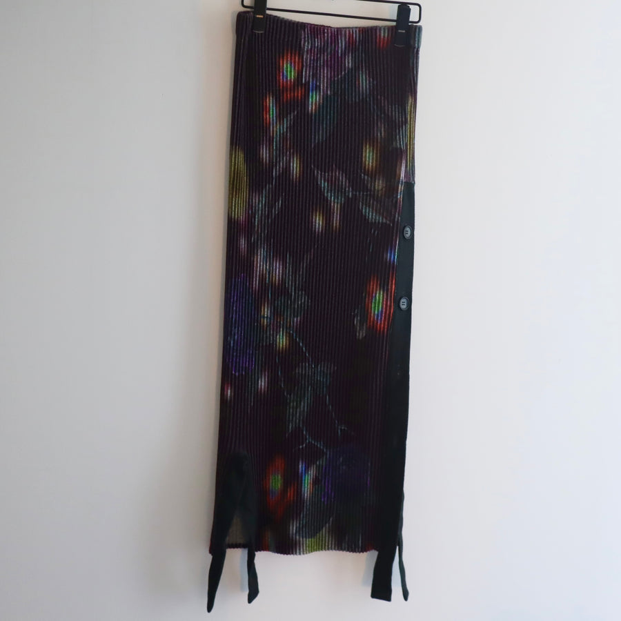 JULIA HEUEREGON PLEATED KNIT SKIRT IN EDWARD