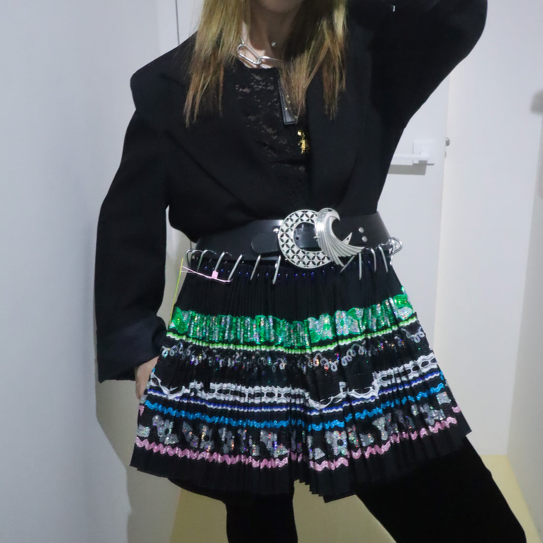 CHOPOVA LOWENA  STARBRITES MINI CARABINER SKIRT