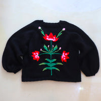 SOFIO GONGLI  PULLOVER KNIT  BLACK