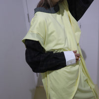 MERYLL ROGGE  DRAPED T-SHIRT DRESS WITH SHIRT SLEEVE