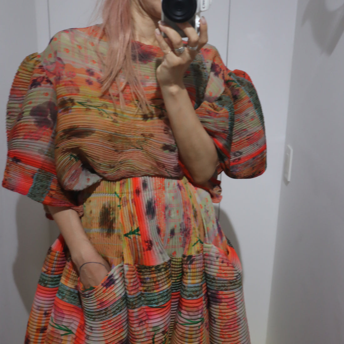 JULIA HEUER  ROBIN HANDPLEATED TOP IN BRUNO